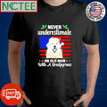 Original Never Underestimate An Old Man With A Greatpyrnees Christmas dog shirt