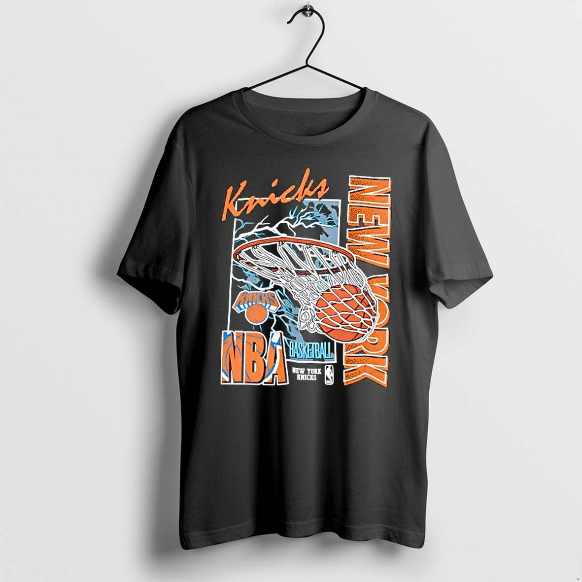 Original New York Knicks Lightning Swish Tshirts Jpg