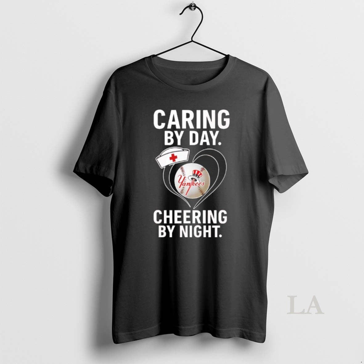 Original New York Yankees Caring By Day Cheering By Night T-Shirts, Hoodie, Sweatshirt | PureTeeCo.com