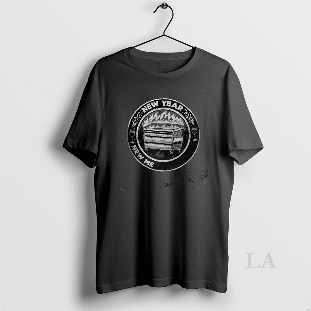 Original New Year New Mental Battles Burning Trash Can Logo T-Shirts, Hoodie, Sweatshirt | PureTeeCo.com
