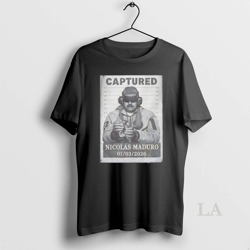 Original Nicolas Maduro Mugshot Captured Graphic T-Shirts, Hoodie, Sweatshirt | PureTeeCo.com