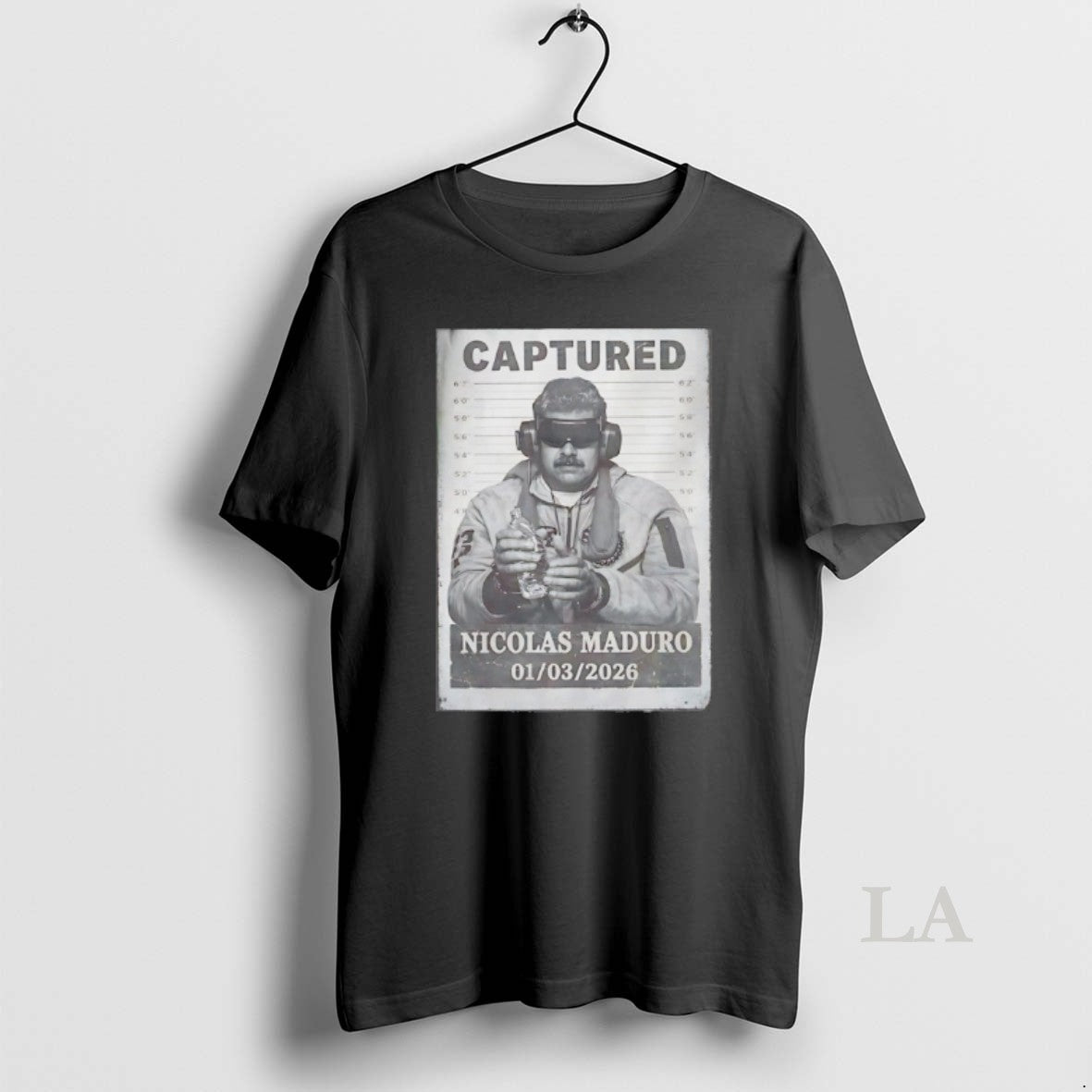 Original Nicolas Maduro Mugshot Captured Graphic T-Shirts, Hoodie, Sweatshirt | PureTeeCo.com