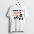 Original Norwegian Woman Really Sweet Dont Mess With Me Flag White Tshirts Jpg