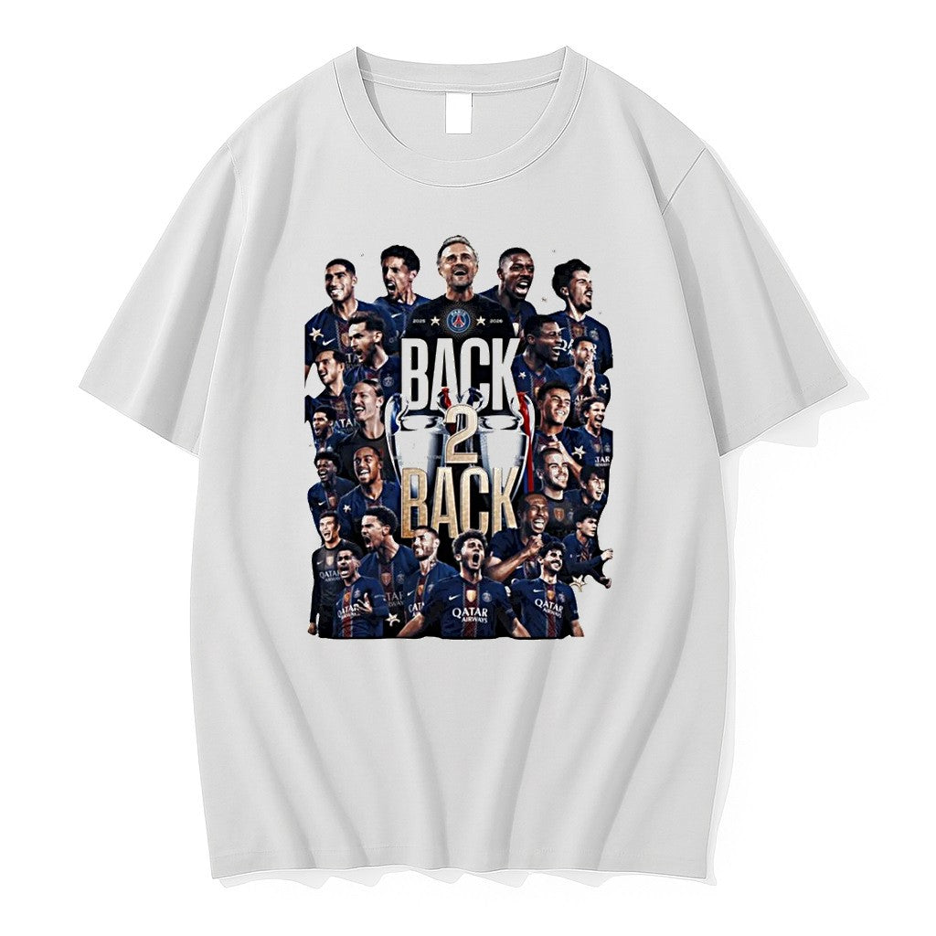 Original Psg Back 2 Back Champions League Tshirts Jpg