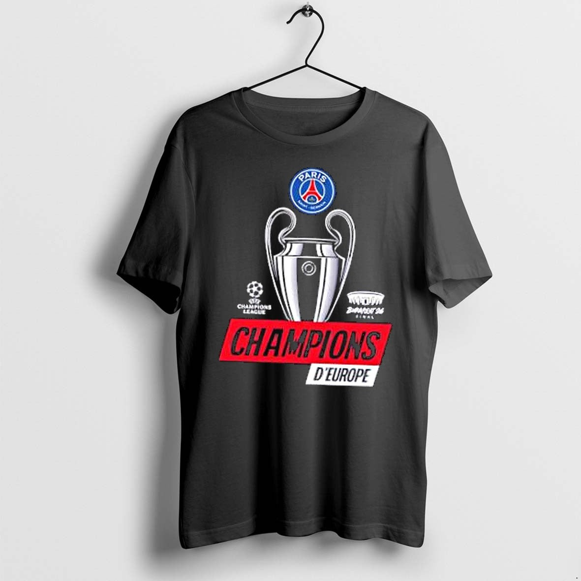 Original Psg Champions Deurope 2026 Tshirts Jpg