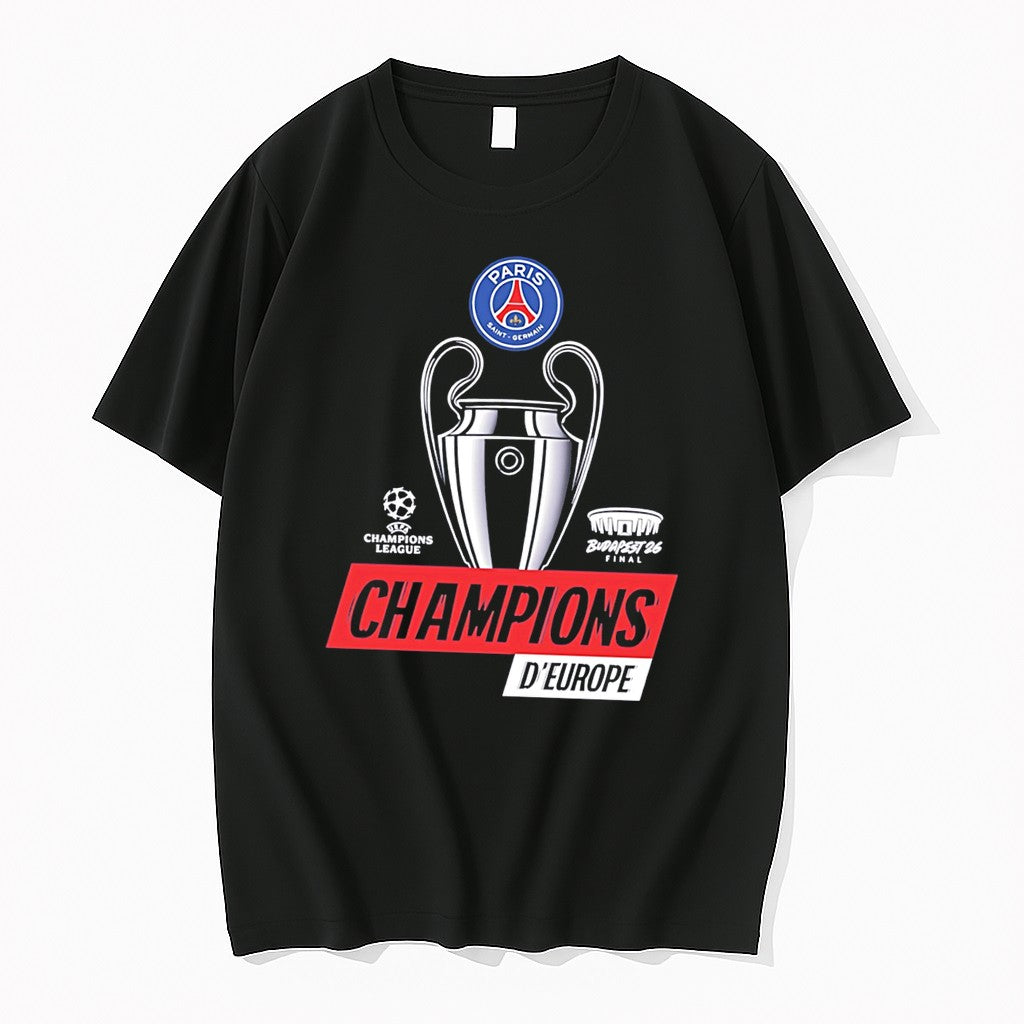 Original Psg Champions Deurope 2026 Tee Tshirts Jpg