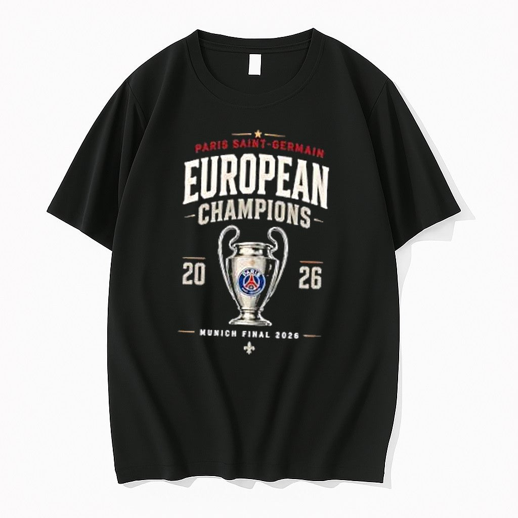 Original Psg European Champions 2026 Tshirts Jpg