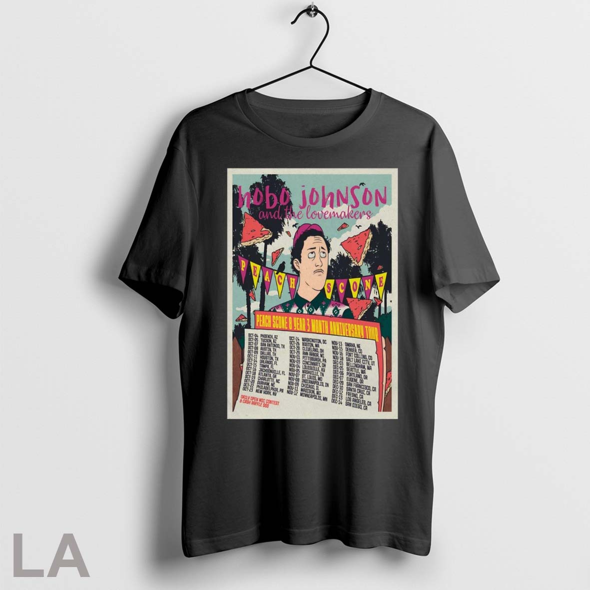 Original Poster Hobo Johnson And The Lovemakers 2025 Peach Scone 8 Year 3 Month Anniversary