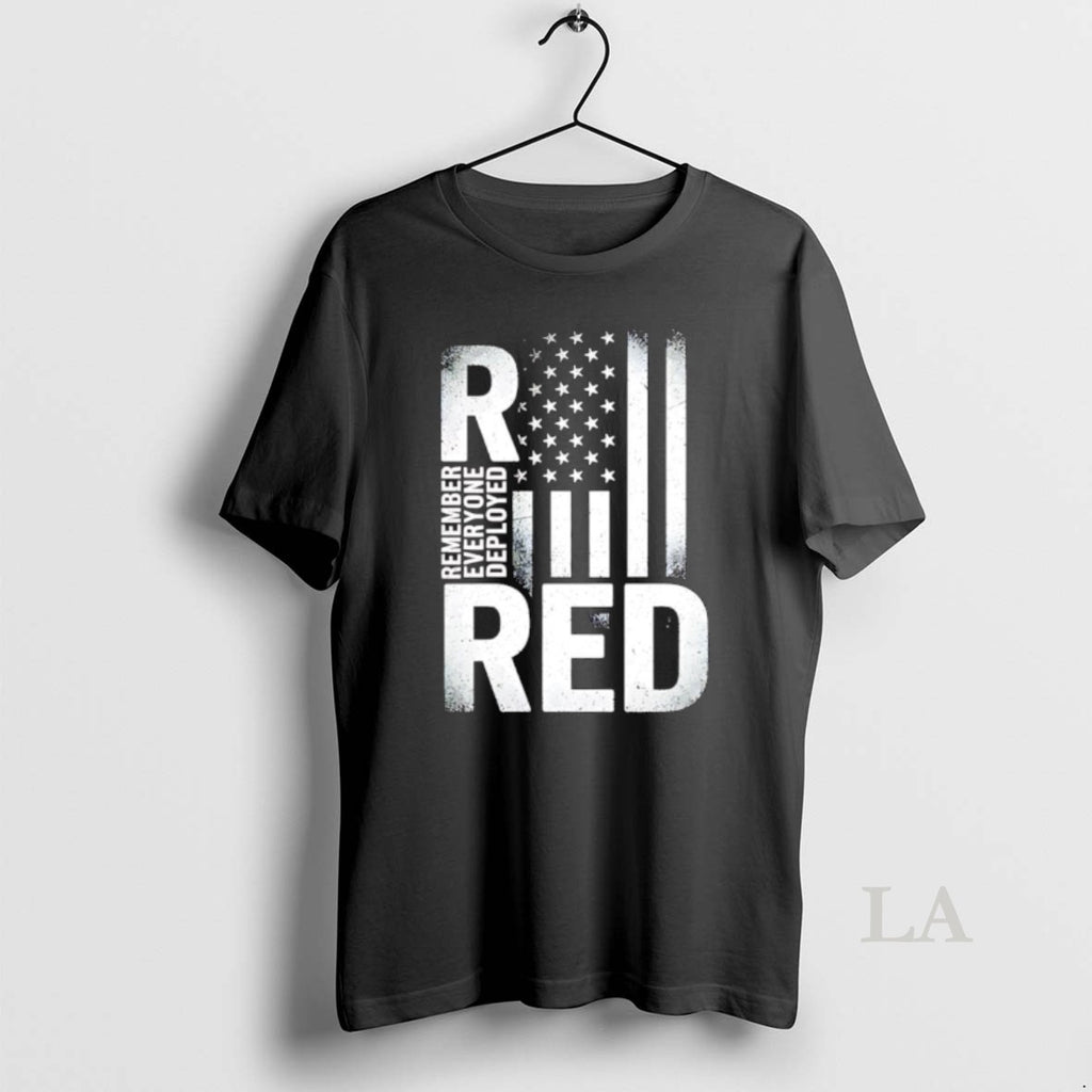 Original Red Remember Everyone Deployed Classic Style American Flag T-Shirts, Hoodie, Sweatshirt | PureTeeCo.com