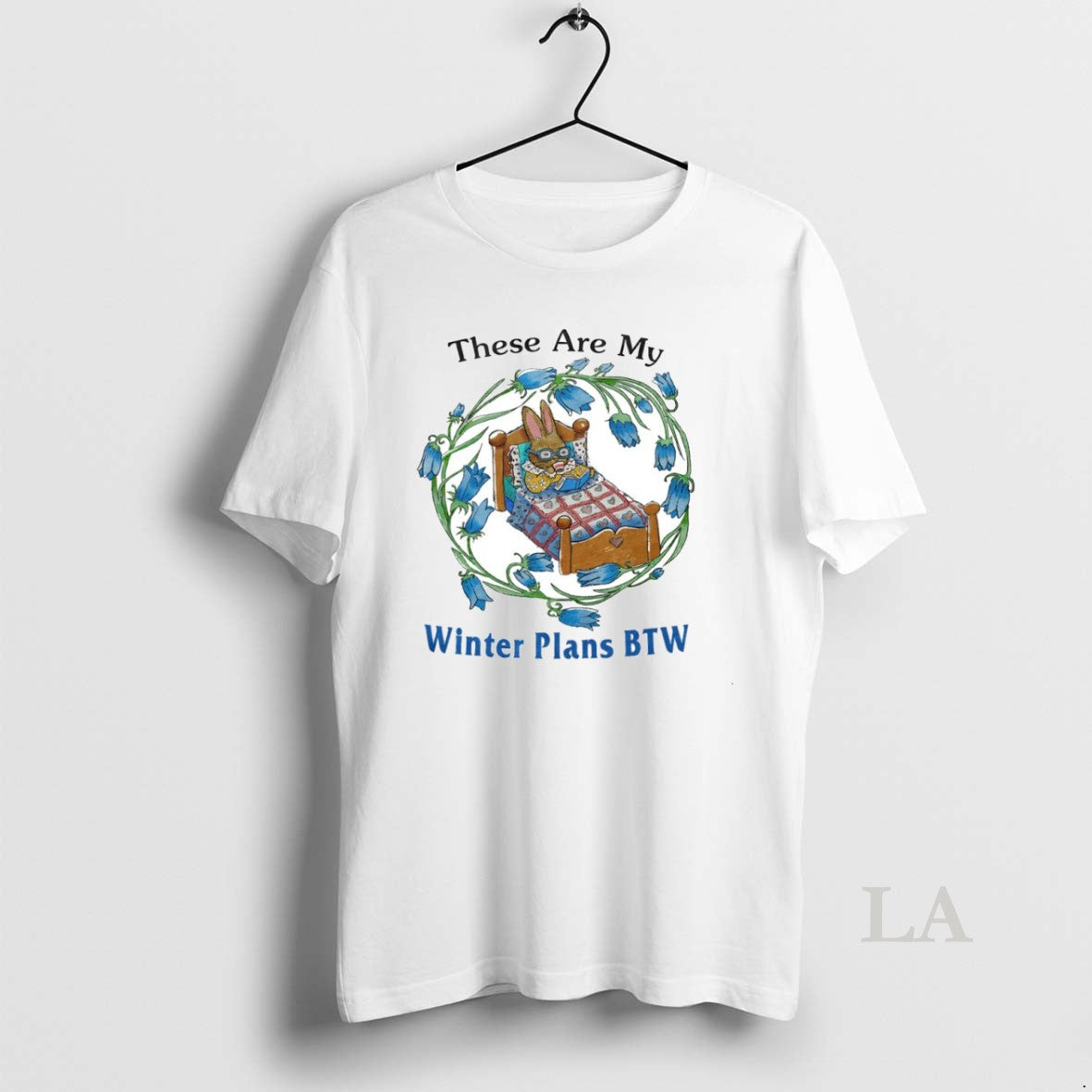 Original Rabbit These Are My Winter Plans Btw Circle T-Shirts, Hoodie, Sweatshirt | PureTeeCo.com