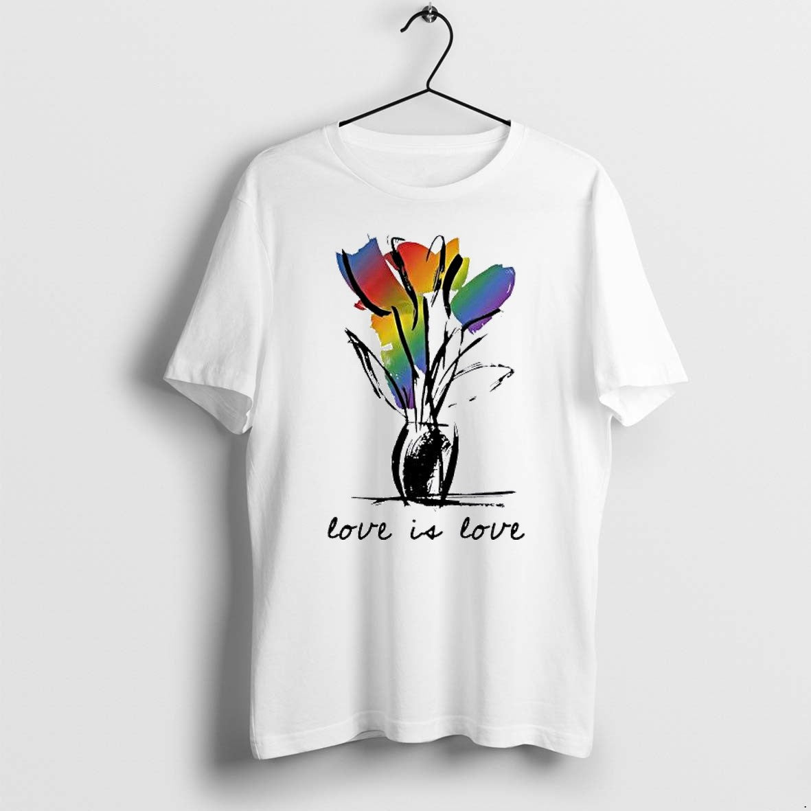 Original Rainbow Tulip Love Is Love Gay Pride Tshirts Jpg