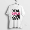 Original Real Girls Love Hockey Circle T-Shirts, Hoodie, Sweatshirt | PureTeeCo.com
