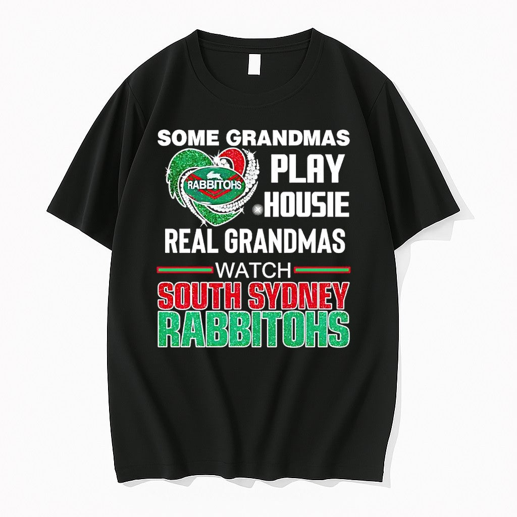 Original Real Grandmas Watch South Sydney Rabbitohs Glitter Heart Tshirts Jpg