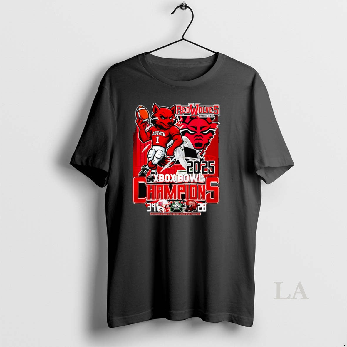 Original Red Wolves 2025 Xbox Bowl Champions Mascot T-Shirts, Hoodie, Sweatshirt | PureTeeCo.com