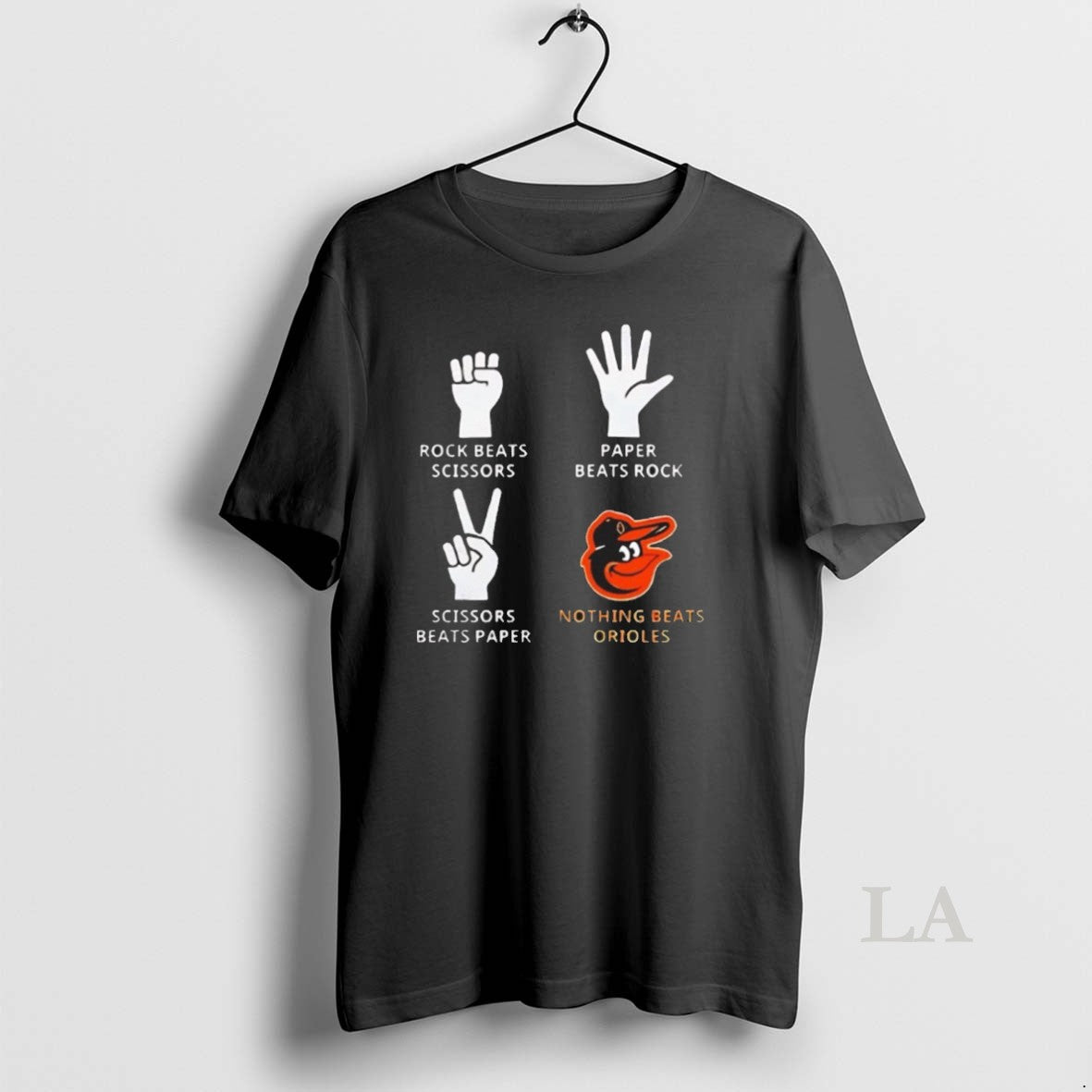Original Rock Beats Scissors Paper Beats Rock Scissors Beats Paper Nothing Beats Orioles