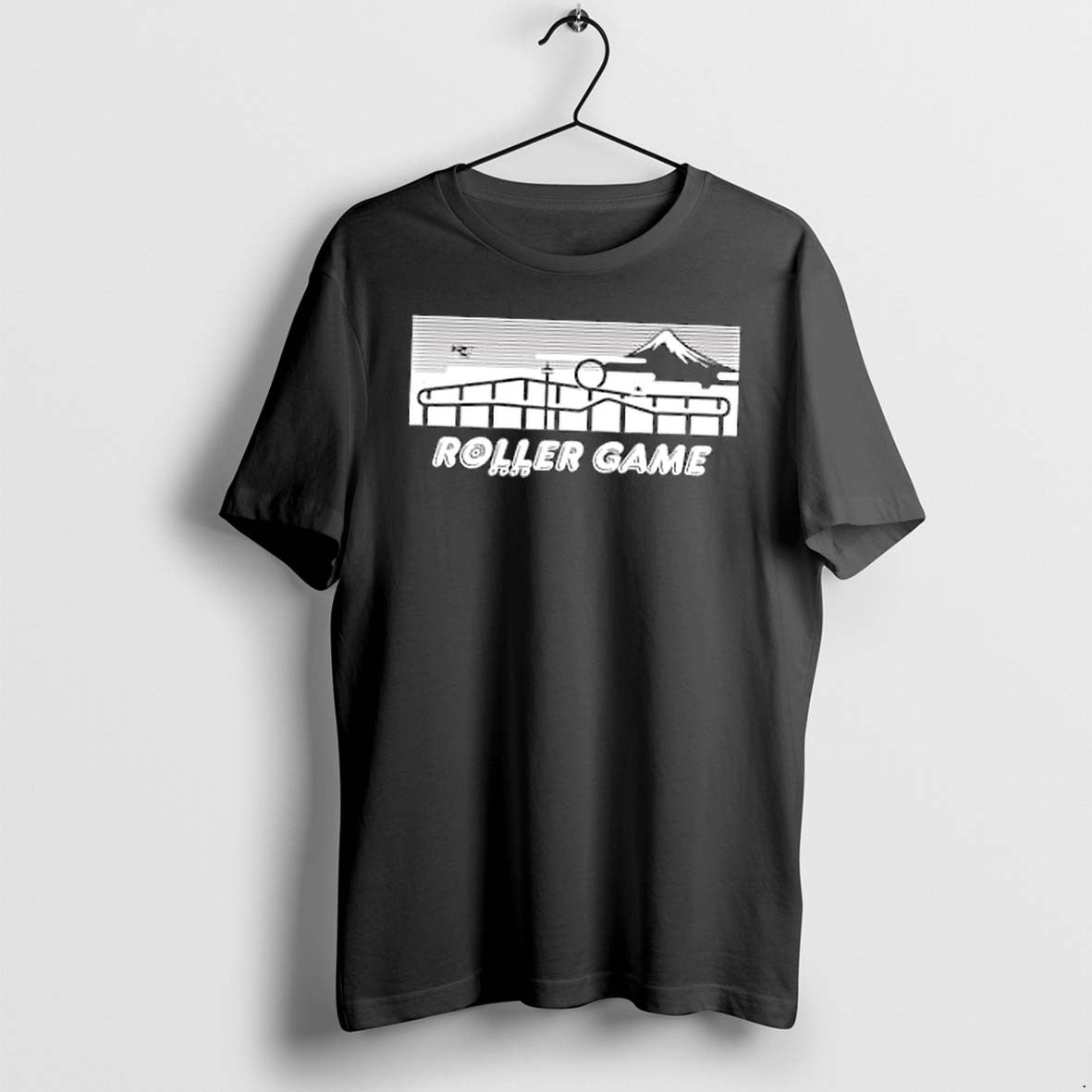 Original Roller Game Roller Skating Roller Coaster Amusement Park Mountain Helicopter Tshirts