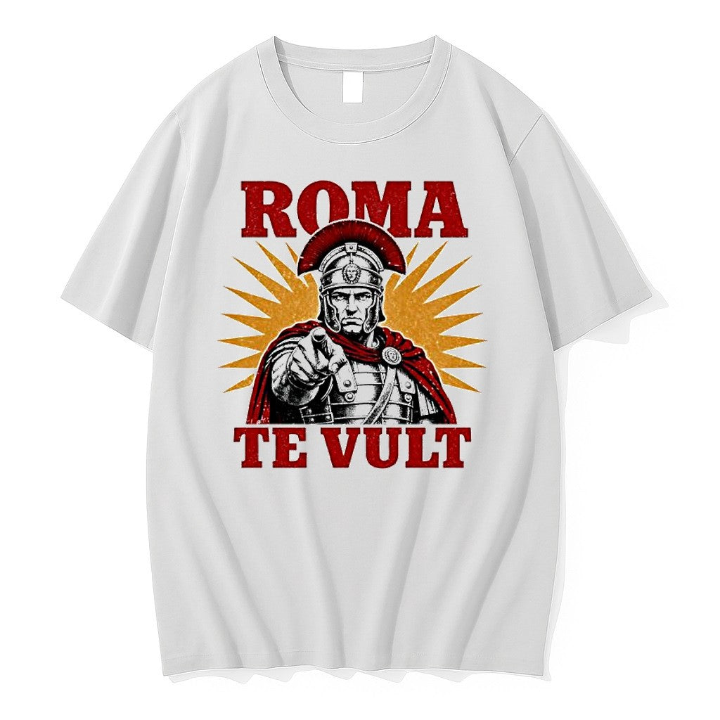 Original Roman Centurion Soldier Roma Te Vult Ancient Rome Propaganda Tshirts