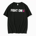 Original Sam Riegel Fight On Cancer Awareness Black Tshirts Jpg