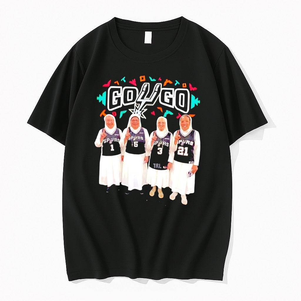 Original San Antonio Spurs Monk Go Spurs Go Graphic Tee Tshirts Jpg
