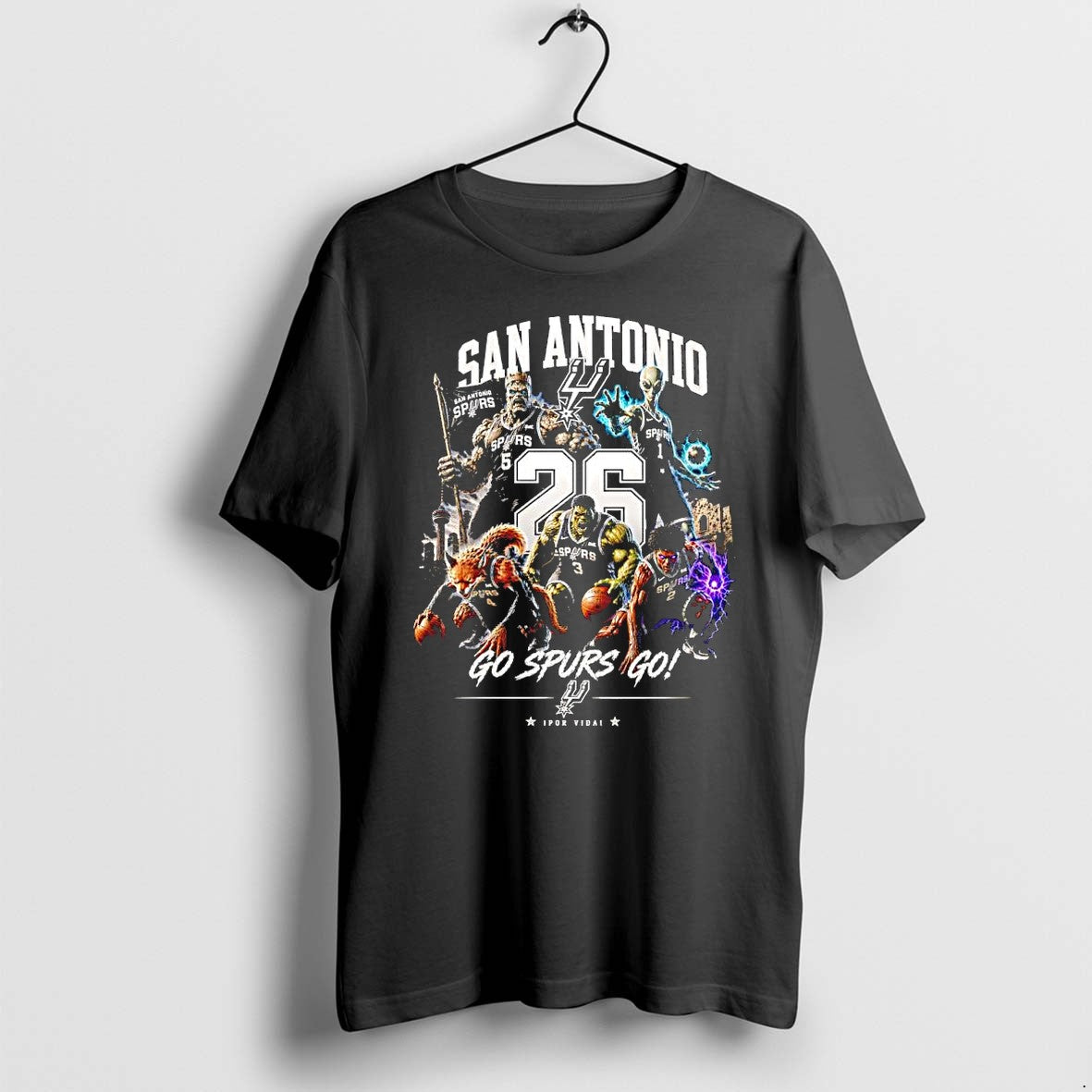 Original San Antonio Spurs Nba Playoffs 2026 Go Spurs Go Monster Alien Team Tshirts