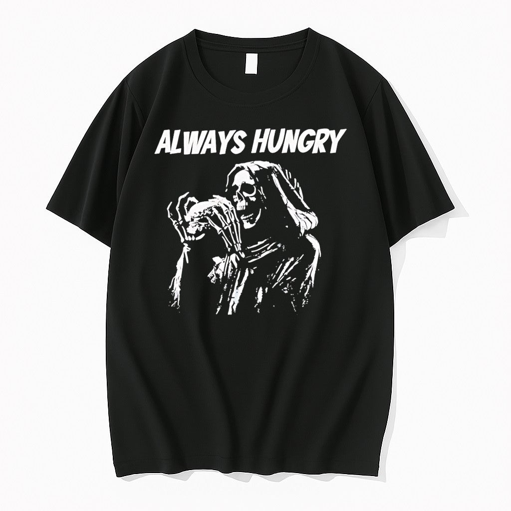 Original Skeleton Always Hungry Brennen Taylor Black Tshirts Jpg
