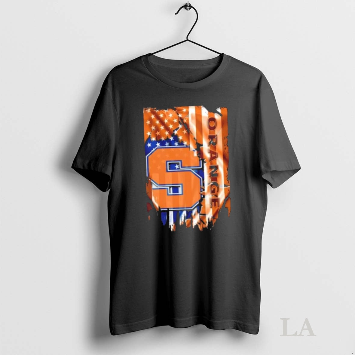 Original Syracuse Orange Football X American Flag