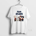 Original Team Edmonton Oilers Peanuts Hockey T-Shirts, Hoodie, Sweatshirt | PureTeeCo.com