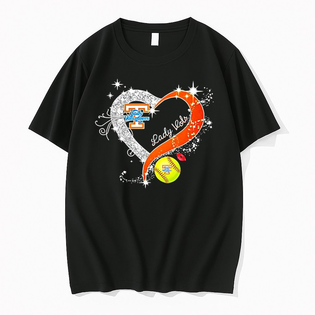 Original Tennessee Lady Vols Smart Love Heart Diamond Tshirts Jpg