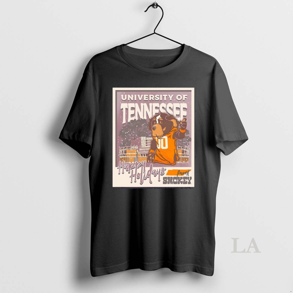 Original Tennessee Volunteers Happy Holidays From Smokey Snowy Mascot T-Shirts, Hoodie, Sweatshirt | PureTeeCo.com