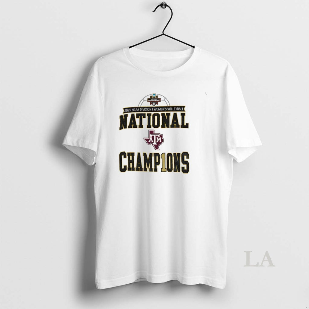Original Texas Am Aggies 2025 Ncaa Division I Volleyball National Champions T-Shirts, Hoodie, Sweatshirt | PureTeeCo.com