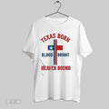 Original Texas Born Blood Bought Heaven Bound Cross