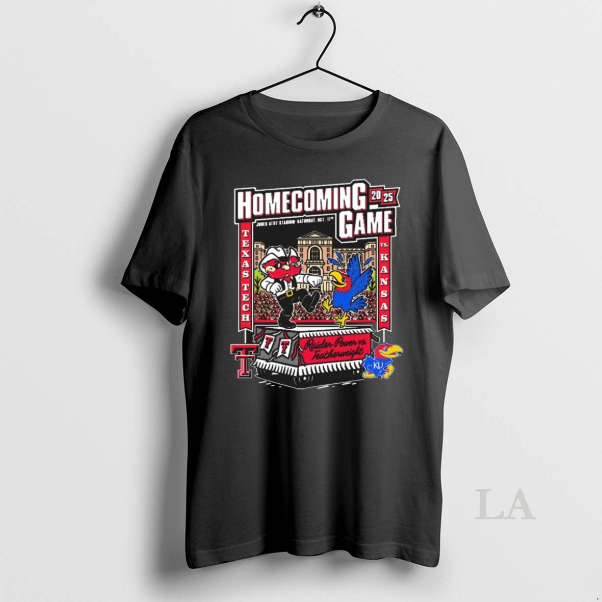 Original Texas Tech Red Raiders Vs Kansas Jayhawks 2025 Homecoming Gameday Jones Att Stadium October