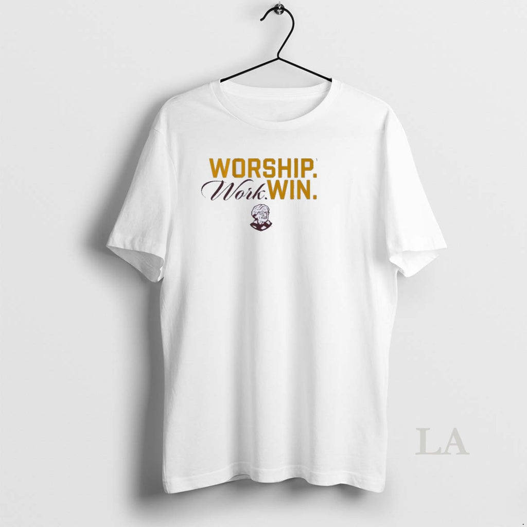 Original The Sister Jean Legacy Collection Worship Work Win T-Shirts, Hoodie, Sweatshirt | PureTeeCo.com