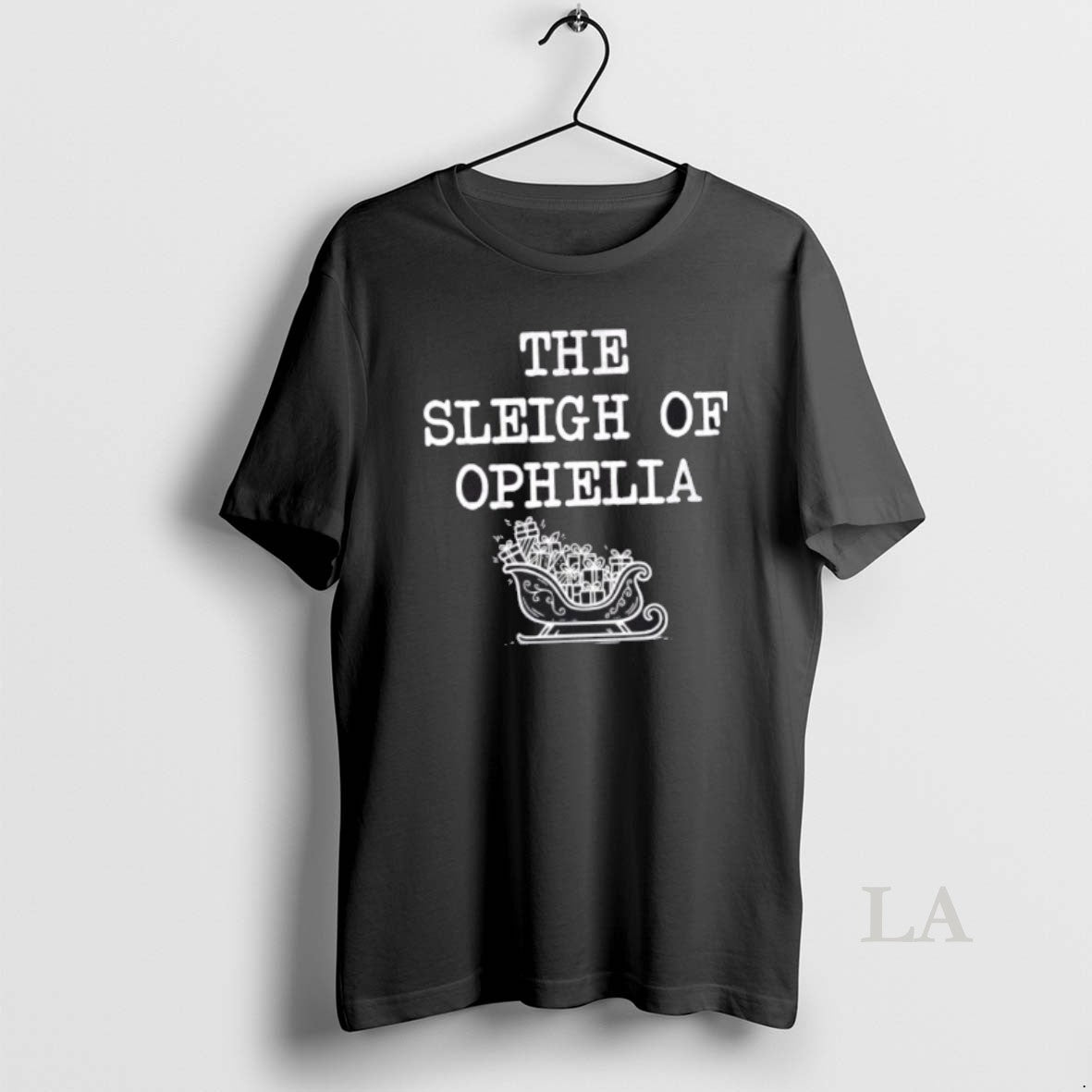 Original The Sleigh Of Ophelia Funny Christmas T-Shirts, Hoodie, Sweatshirt | PureTeeCo.com