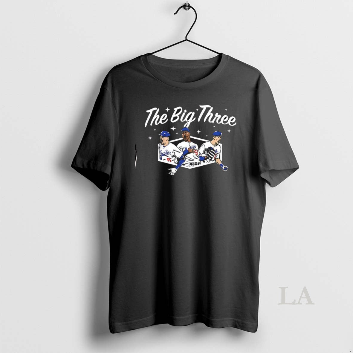 Original The Big Three Los Angeles Dodgers Baseball