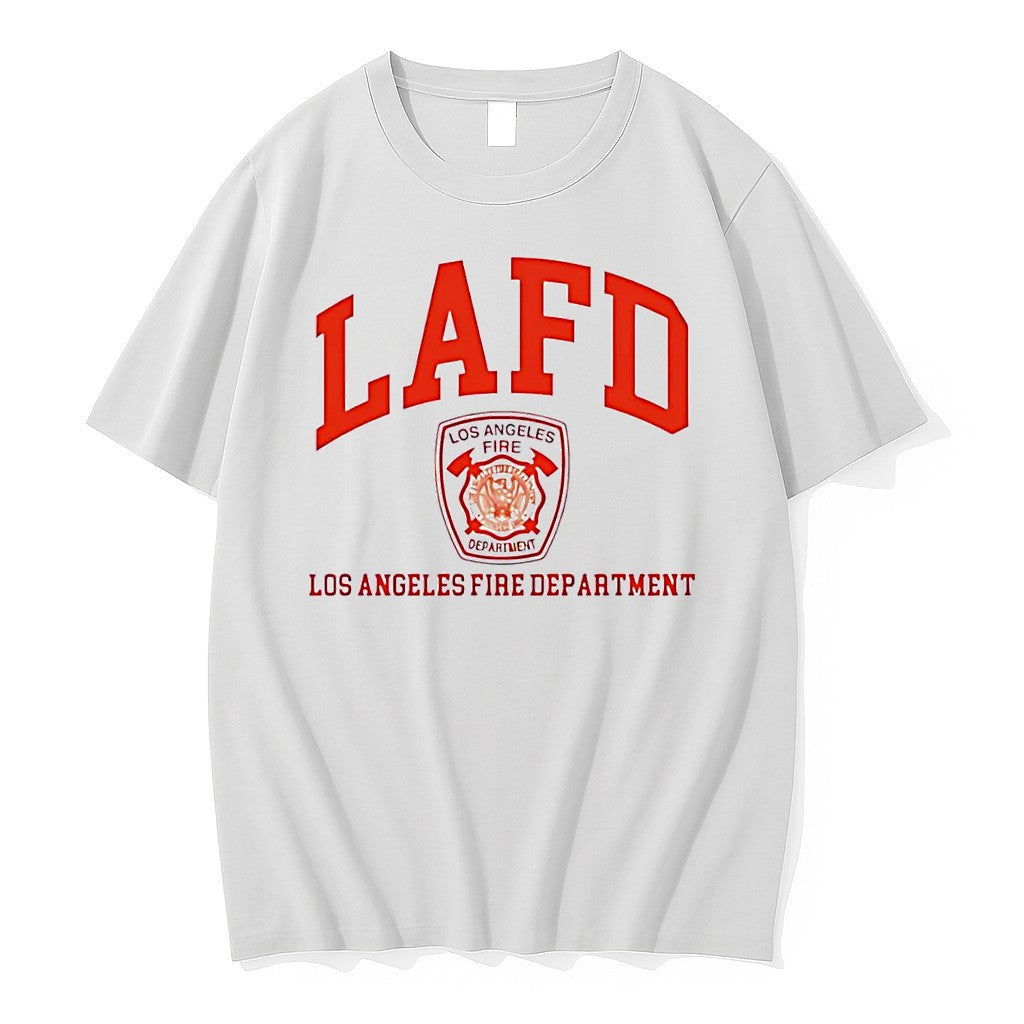 Original Tom Brady Lafd Los Angeles Fire Department White Tshirts Jpg