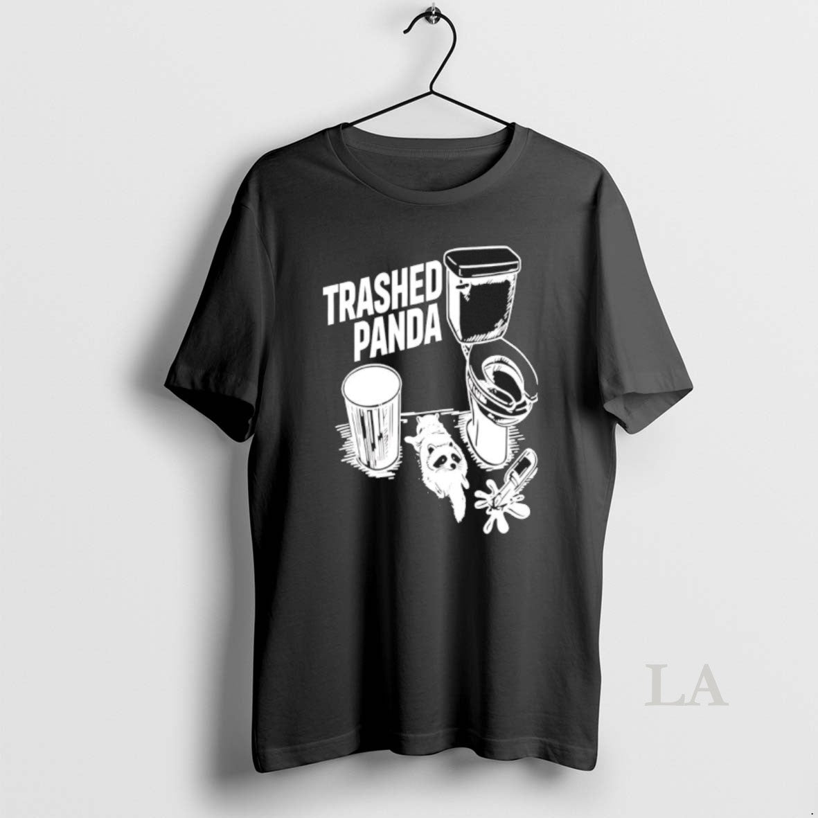 Original Trashed Panda Drunk Raccoon Next To The Toilet T-Shirts, Hoodie, Sweatshirt | PureTeeCo.com