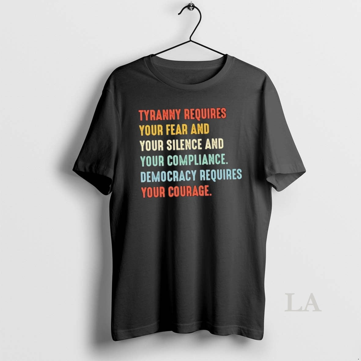 Original Tyranny Requires Your Fear And Your Silence And Your Compliance Democracy Requires Your Courage