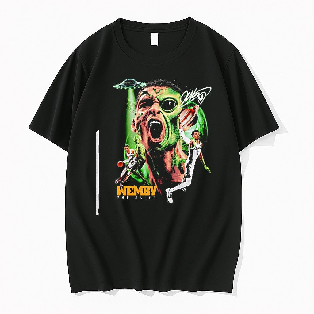 Original Victor Wembanyama Wemby Alien Piece Signature Tshirts Jpg