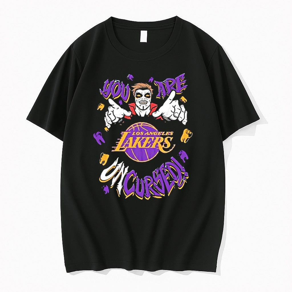 Original Wwe Drops Danhausen X Los Angeles Lakers You Are Uncursed Tshirts Jpg