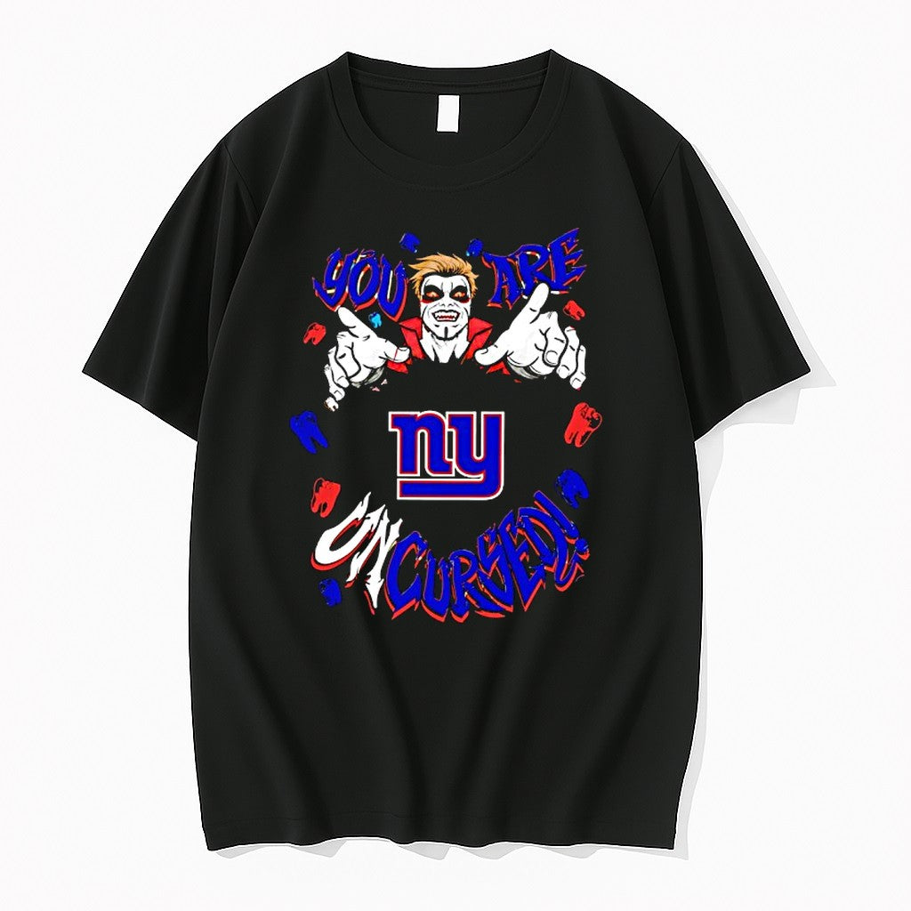 Original Wwe Drops Danhausen X New York Giants You Are Uncursed Football Tshirts
