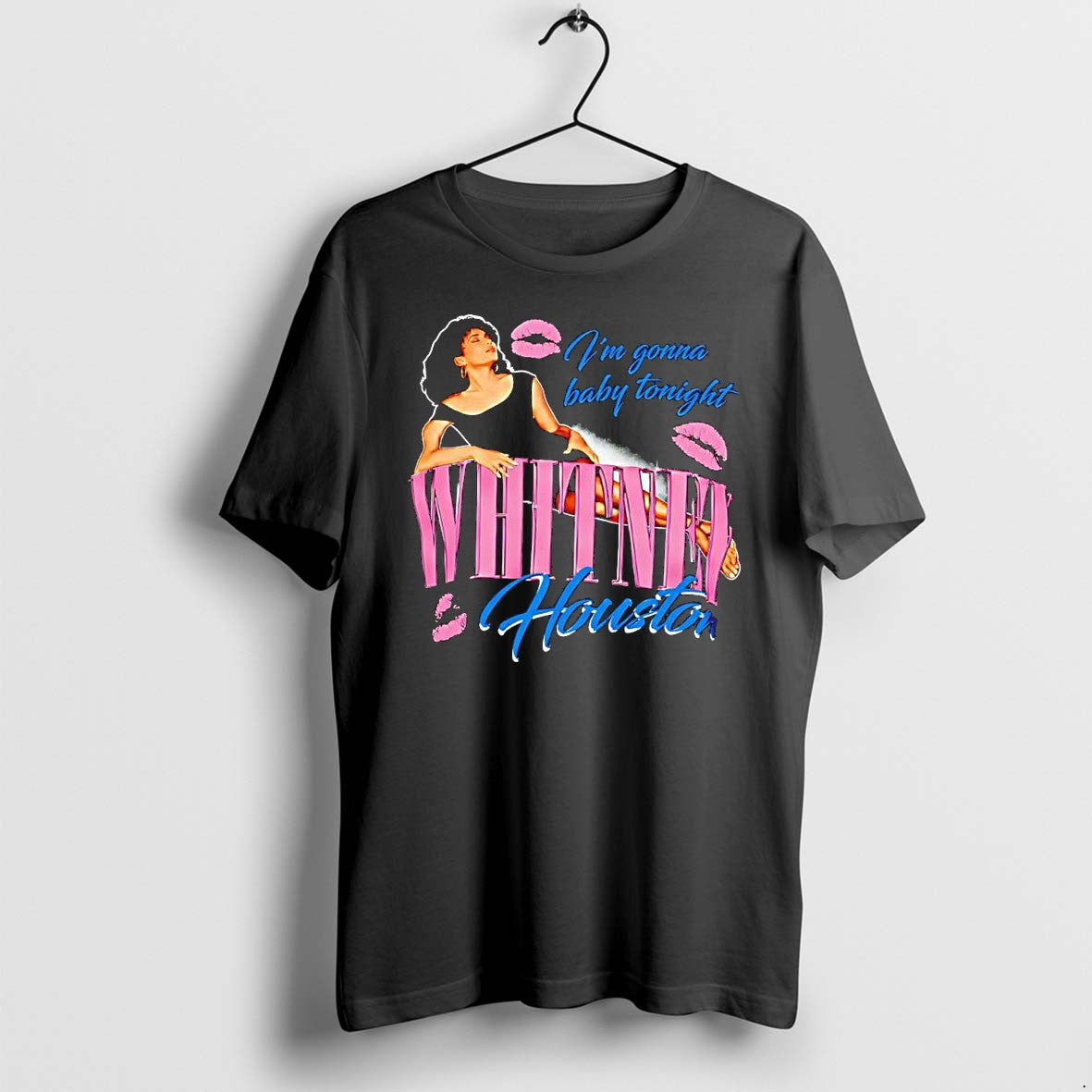 Original Whitney Houston Im Gonna Baby Tonight Pink Lips Tshirts Jpg