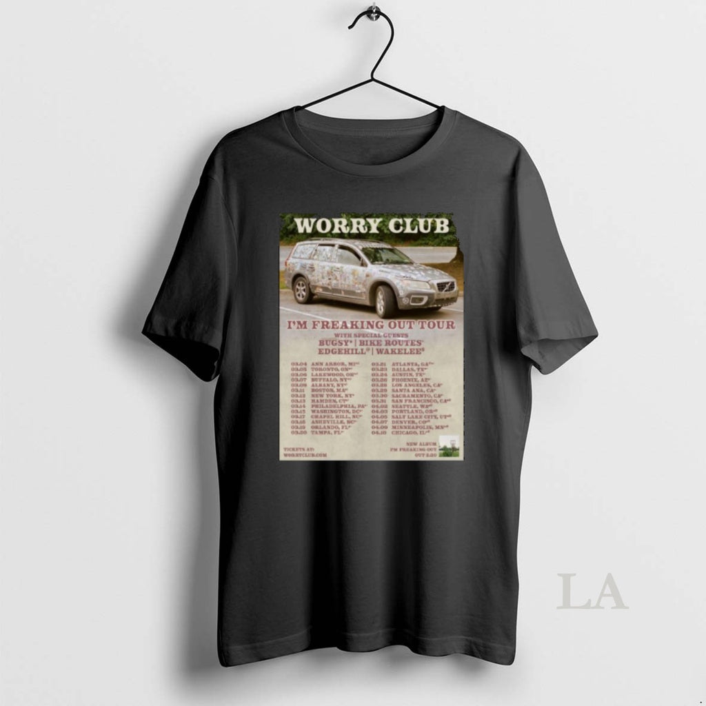 Original Worry Club Im Freaking Out Tour 2026 T-Shirts, Hoodie, Sweatshirt | PureTeeCo.com