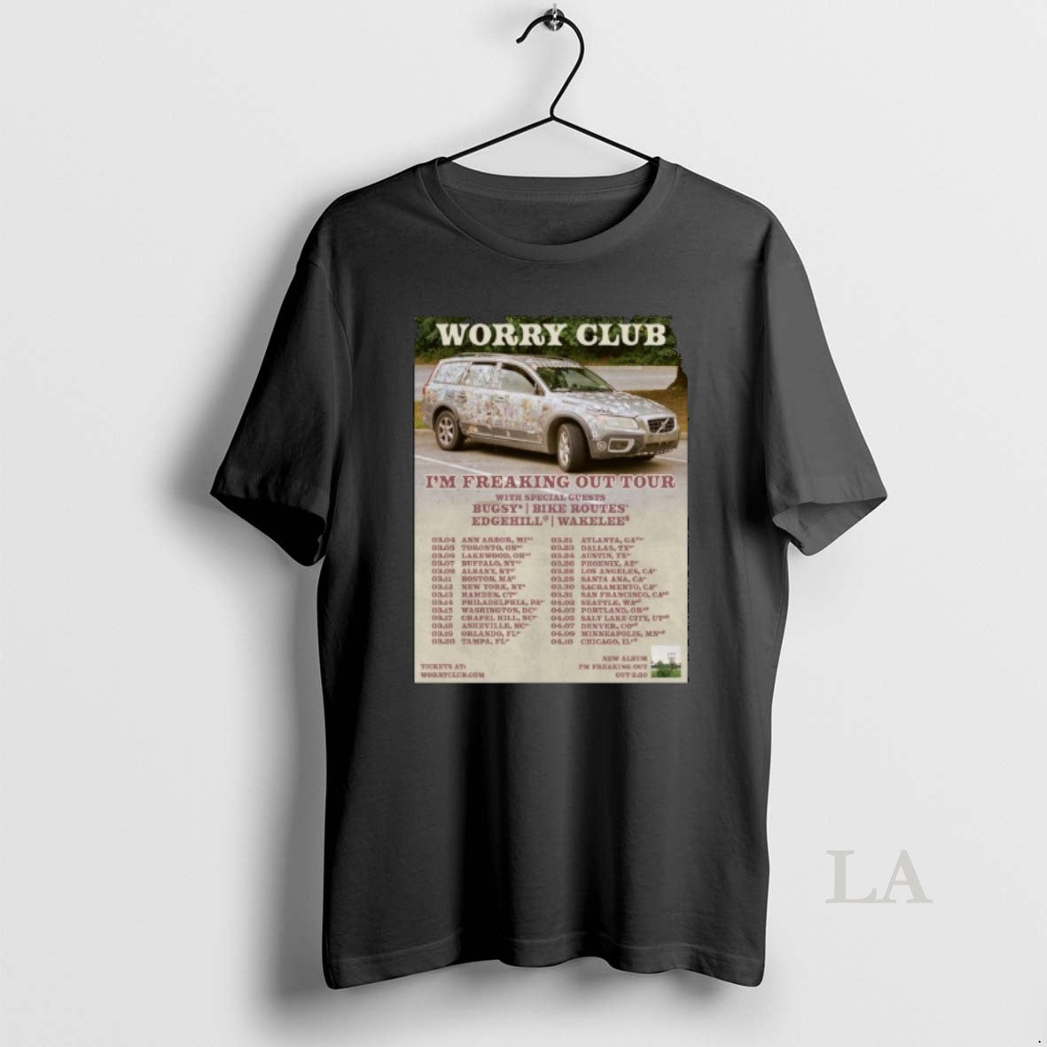 Original Worry Club Im Freaking Out Tour 2026 T-Shirts, Hoodie, Sweatshirt | PureTeeCo.com