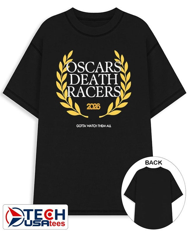 Oscars Death Racers 2026 logo shirt