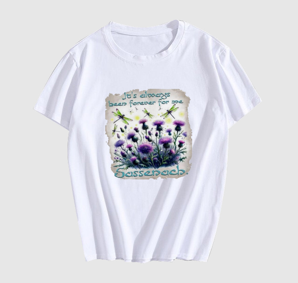 Outlander Sassenach it’s always been forever for me flower T Shirt Hoodie, Sweatshirt | PureTeeCo.com
