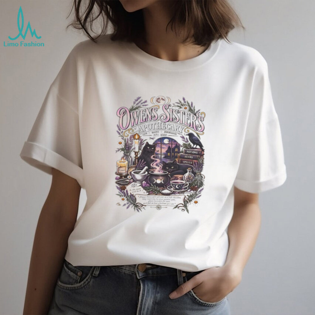Owens sister’s apothecary est 1995 graphic shirt