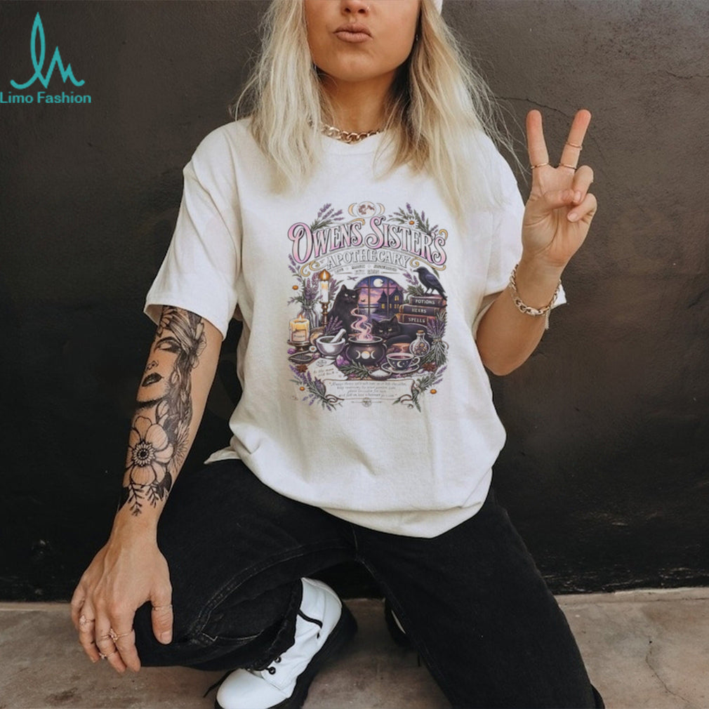 Owens sister’s apothecary est 1995 graphic shirt