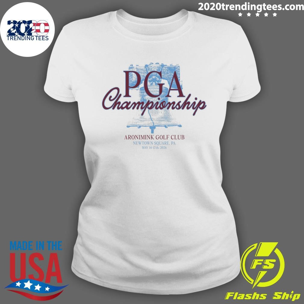 PGA Championship x Barstool Golf Aronimink Golf Club Pocket Tee Shirt