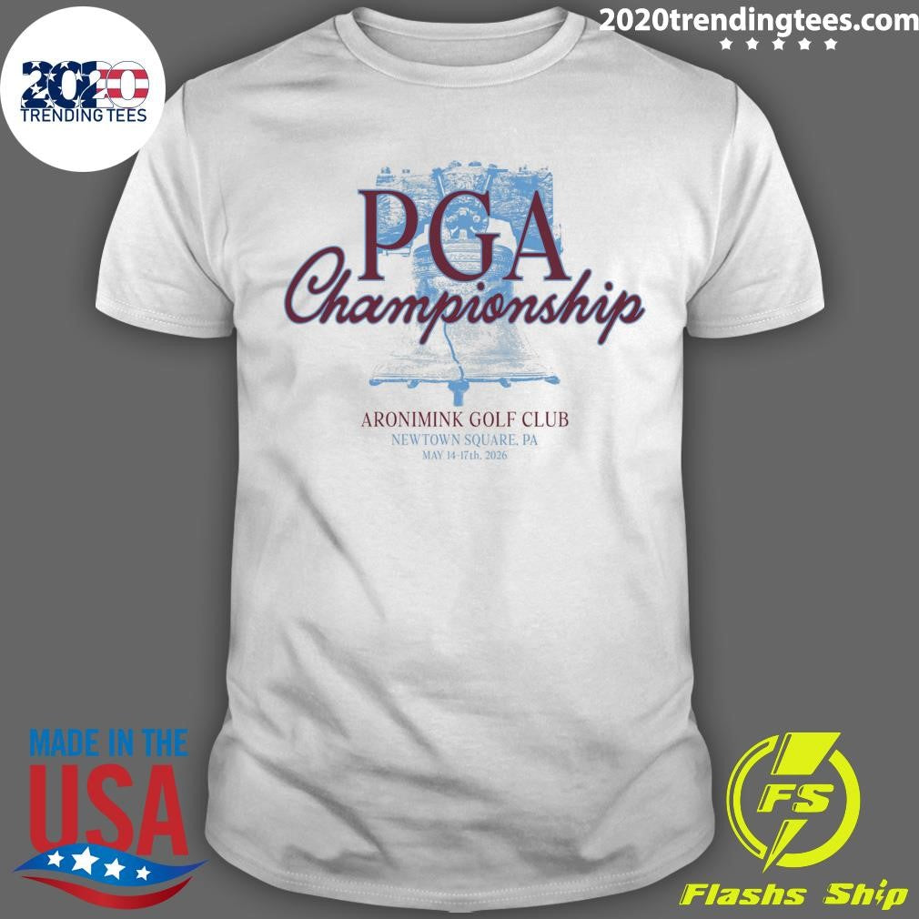PGA Championship x Barstool Golf Aronimink Golf Club Pocket Tee Shirt